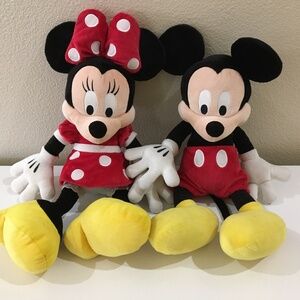 Micky and mini plush stuffed animals